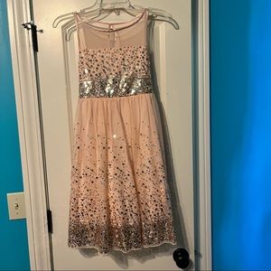 Crystal Doll pink, sparkly formal dress